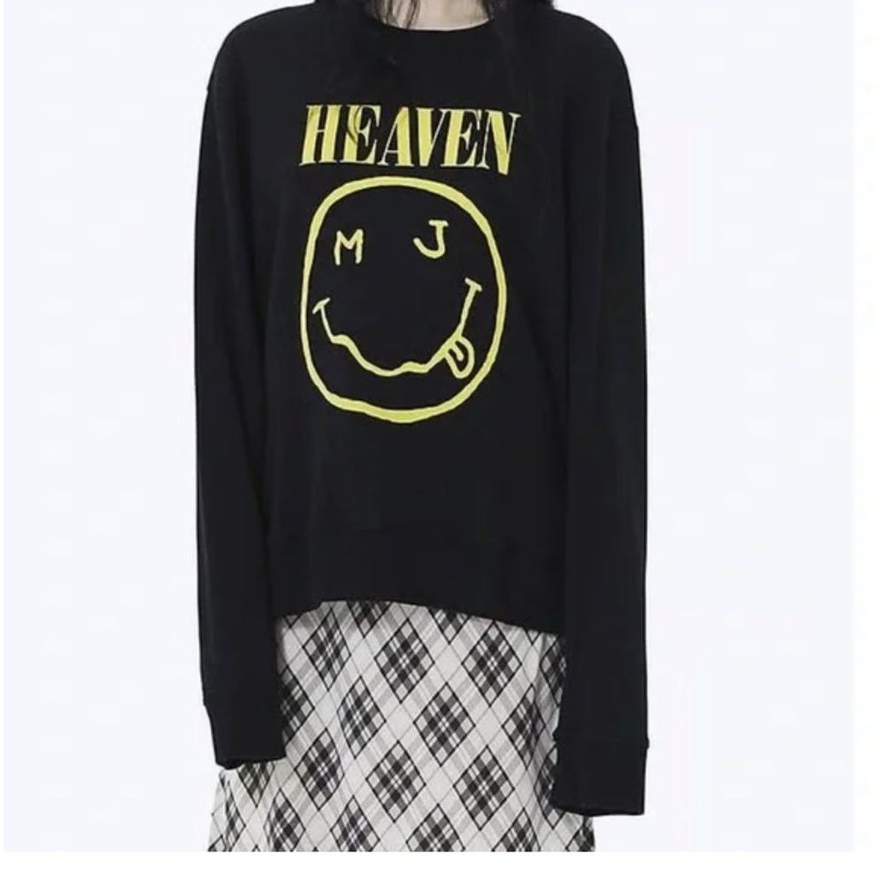 NEW NWT MARC JACOBS Heaven black sweatshirt unisex XS